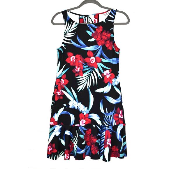 Tommy Bahama Dress Size Small Flutter Skirt Tropical Hawaiian Swim Coverup Nylon - Picture 1 of 10